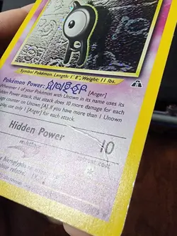 Pokemon Unknown Neo Discovery 14/75 Holo Foil Rare (2001) - Image 3