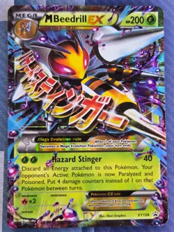 M Beedrill EX XY158 Holo Promo XY Promo Pokemon Holo Lightly Played - Image 1