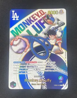 One Piece Monkey D Luffy Dodgers x One Piece Night Promo EB02-010 - Image 1