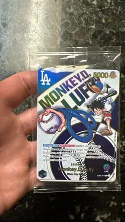 (Sealed) ONE PIECE X DODGERS COLLAB PROMO CARD MONKEY D. LUFFY [EB02-010] - Image 1