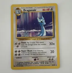 Pokemon TCG Base Set Dragonair 018/102 Rare Regular Unlimited ENG 1999 80HP - Image 1