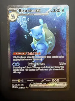 Pokemon Scarlet & Violet 2023 151 Blastoise EX Special Illustration Rare #200 - Image 1