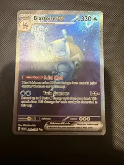 Pokemon Blastoise Ex 200/165 Scarlet Violet 151 Special Illustration Rare - Image 1