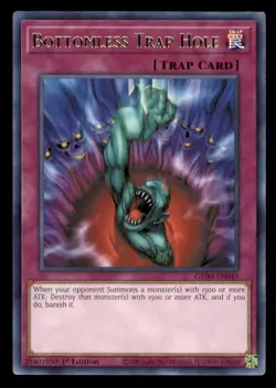 Yugioh Bottomless Trap Hole #GEIM-EN045 Genesis Impact LP - Image 1
