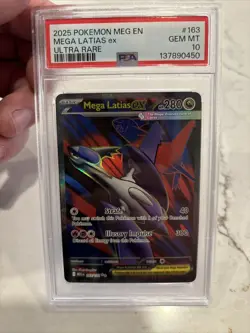 2025 POKEMON MEG EN-MEGA EVOLUTION ULTRA RARE #163 MEGA LATIAS EX PSA 10 - Image 1