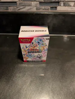 Pokemon TCG Scarlet & Violet Prismatic Evolutions Booster Bundle 6 Packs Sealed - Image 1