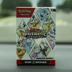 Pokemon TCG Scarlet & Violet Prismatic Evolutions Booster Bundle Box 6 Packs - Image 1