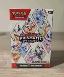 Pokemon TCG: Scarlet & Violet-Prismatic Evolutions Booster Bundle (6 Packs) - Image 1