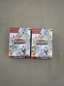Pokemon TCG Scarlet & Violet Prismatic Evolutions Booster Bundle 6 Packs 2X - Image 1