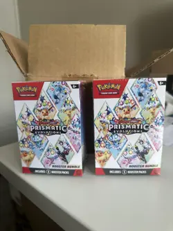 Pokemon TCG: Scarlet & Violet-Prismatic Evolutions Booster Bundle (6 Packs) x2 - Image 1