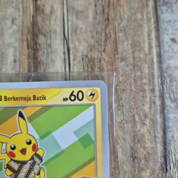 Pokemon Card - Pikachu Berkemeja Batik 101/SV-P Indonesia Journey Promo - SEALED - Image 3