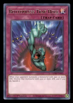 Yugioh Bottomless Trap Hole #GEIM-EN045 Genesis Impact LP - Image 1