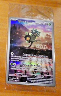 POKEMON FRANCAISE CARD HOLO CARTE Ogerpon Masque SVP 123 Promo FR SEALED MINT - Image 1