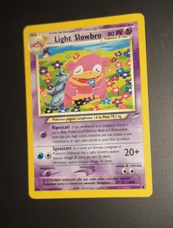 Carte Pokemon Light Slowbro 51/105 Neo Destiny Non Comune Ita Ink Komiya A18 - Image 2