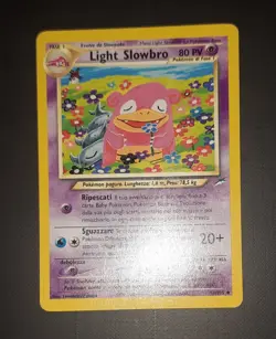 Carte Pokemon Light Slowbro 51/105 Neo Destiny Non Comune Ita Ink Komiya A18 - Image 4