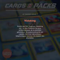 Carte Pokemon Nidoking 11/102 Holo Set de base Edition 1 CGC 8.5 ✨ - Image 4