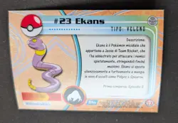 EKANS HOLO FOIL POKEMON TOPPS SERIE 1 CARTE 1999 ITA - PACK FRESH MINT - Image 2