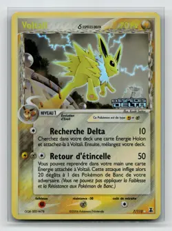Carte Pokemon Voltali 7/113 Holo Reverse Ex Especes Delta Bloc EX FRA2 - Image 1