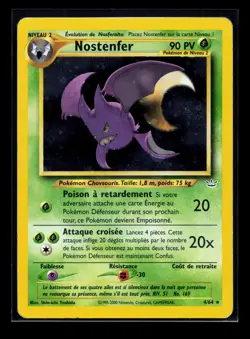 Carte Pokemon Nostenfer 4/64 Holographique Neo Revelation Wizards FR 1 - Image 1