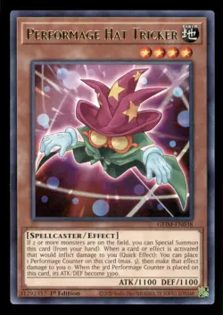 Yugioh Performage Hat Tricker #GEIM-EN038 Genesis Impact LP - Image 1