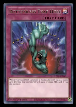 Yugioh Bottomless Trap Hole #GEIM-EN045 Genesis Impact LP - Image 1