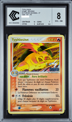 Carte Pokemon Typhlosion 17/115 CCC 8 Reverse STAMPED Ex Forces Cachees POP 3 - Image 1