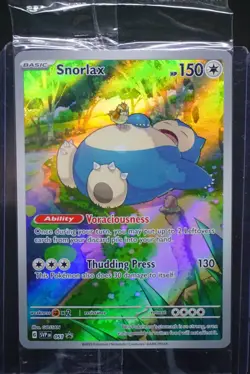 POKEMON TCG Pokemon Scarlet & Violet 151 SNORLAX SVP051 Black Star Promo SEALED - Image 1