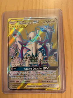 Pokemon Arceus & Dialga & Palkia GX 220/236 Tag Team Cosmic Eclipse Full Art NM - Image 1