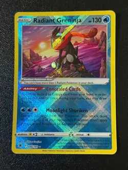 Radiant Greninja 046/189 Radiant Rare Astral Radiance Pokemon Near Mint - Image 1