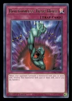 Yugioh Bottomless Trap Hole #GEIM-EN045 Genesis Impact LP - Image 1