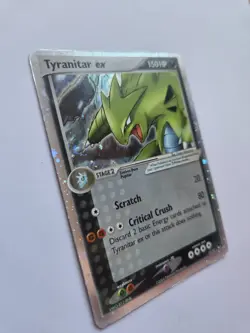 Pokemon Tyranitar EX Holo Swirl 17/17 Unseen Forces Rare 2004 NM - Image 4
