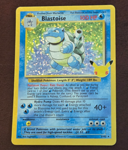 Blastoise 2/102 Celebrations 25th Classic Collection Holo Pokemon TCG - Image 1