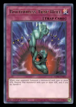 Yugioh Bottomless Trap Hole #GEIM-EN045 Genesis Impact LP - Image 1