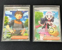 Pokemon Lot Trainers Brock's Scouting Dawn NM - Image 1