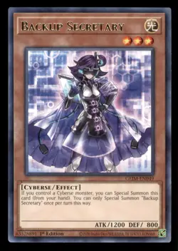 Yugioh Backup Secretary #GEIM-EN049 Genesis Impact LP - Image 1