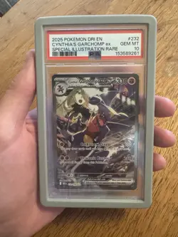 2025 Pokemon Dri En Special Illustration Rare #232 Cynthia's Garchomp Ex PSA 10 - Image 3