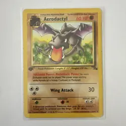 Pokemon TCG Aerodactyl 16/62 Fossil Rare 1st Edition Regular English 60HP - Image 1