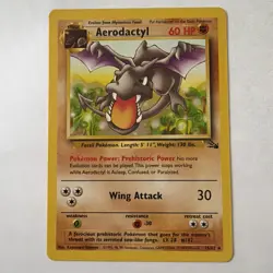 1999 Pokemon Fossil Set Unlimited - 16/62 Aerodactyl Near Mint - Image 1