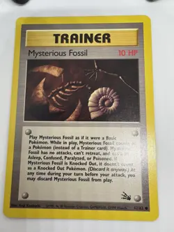 Vintage Pokemon TCG Aerodactyl 16/62 Fossil Rare And Mysterious Fossil 62/62 LP - Image 2
