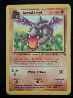 Aerodactyl 16/62 Fossil Set Unlimited Pokemon Card WOTC TCG Non Holo - Image 1