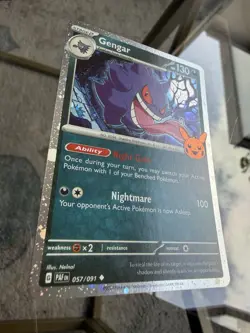 Pokemon Gengar TCG Holo Card 057/091 Trick or Trade Halloween - Image 2