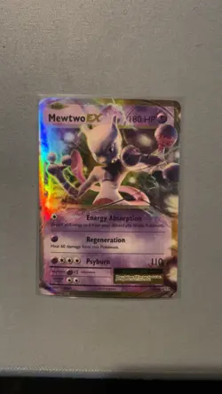 Pokemon Mewtwo EX Holo Ultra Rare TCG Card Evolutions 52/108 NM Condition - Image 1