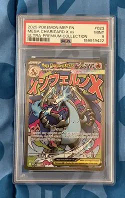 Mega Charizard X ex 023 Mega Evolution Promo Holo PSA 9 - Image 1