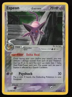 Espeon (Delta Species) 4/113 HP - Pokemon Delta Species Holo Rare - Image 1