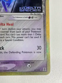 Pokemon TCG Espeon Delta Species 4/113 Reverse Holo Holo Rare English 70 HP - Image 4