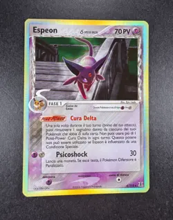 Italian 2006 Pokemon Espeon Delta Species 4/113 EX Delta Species Holo - Image 1