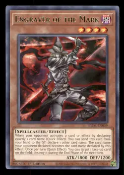 Yugioh Engraver of the Mark #GEIM-EN059 Genesis Impact LP - Image 1