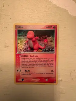 Pokemon EX Delta Species Ditto Charmander Stamped 61/113 Reverse Holo - Image 1