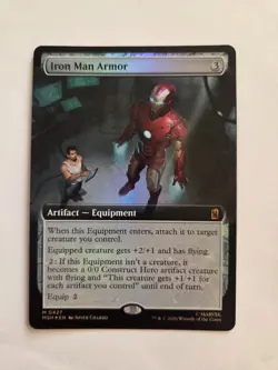 MTG Marvel Super Heroes Iron Man Armor Extended Art 0427 Foil - Image 1