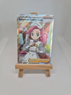 Pokemon TCG Pokemon Center Lady Vivid Voltage 185/185 Holo Full Art Ultra Rare - Image 1